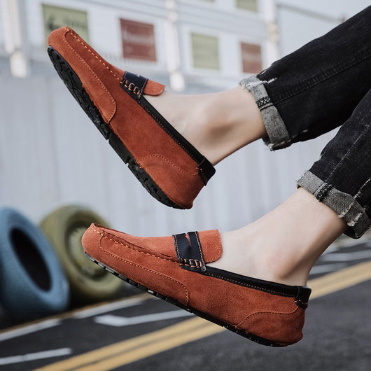 Mocasín de Cuero con Detalles en Contraste - Zapatos Versátiles para Hombre - Image 4