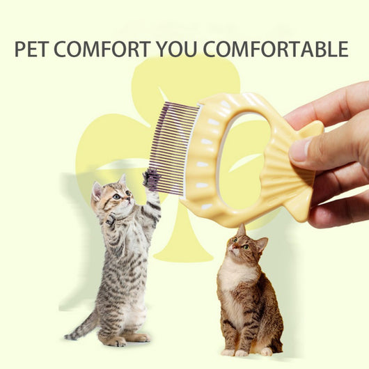 Peine Deslanador para Perros y Gatos - Cepillo Masajeador de Forma Concha para Eliminar Pelo Suelto - Image 10