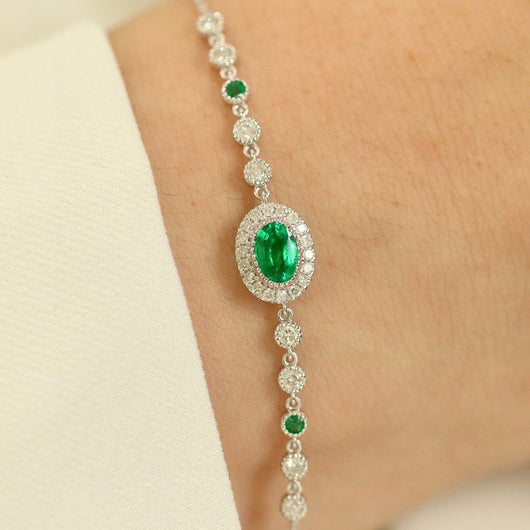 Pulsera de Esmeralda con Madera Natural - Image 7