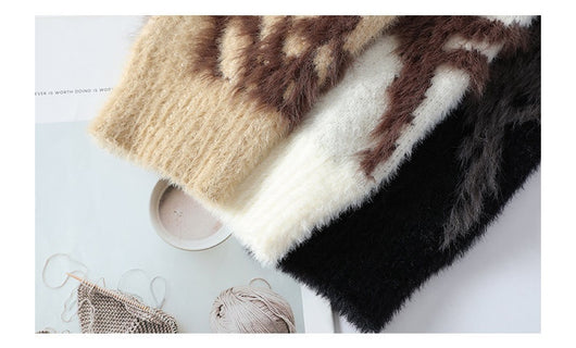Suéter Holgado Cuello Redondo para Hombre - Tejido Cálido Otoño Invierno - Image 9