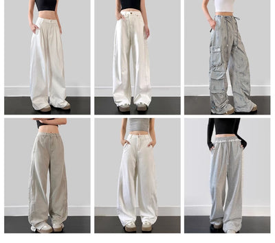 Pantalones Jeans Overol de Pierna Ancha para Mujer - Image 8