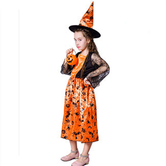 Disfraz de Bruja Calabaza para Niñas - Traje de Brujas Infantil para Halloween y Presentaciones - Image 9