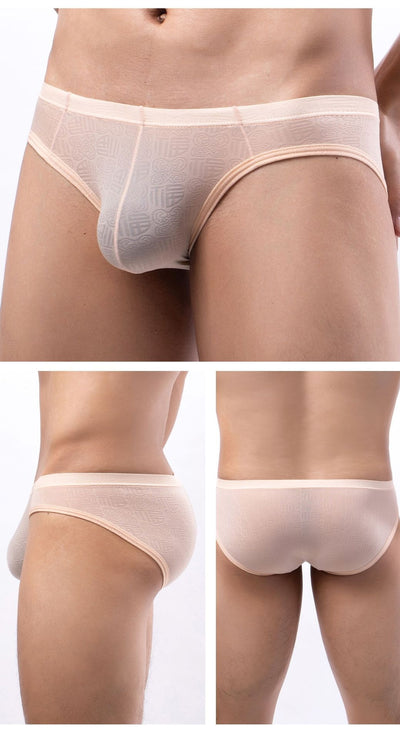 Calzoncillos Boxer Hombre Seda Hielo Diseño Jacquard Sexy - Image 22