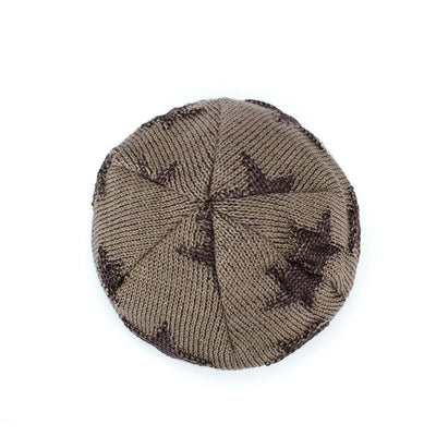Gorro de Lana Tejido Cálido con Diseño Pentagrama para Hombre - Image 8