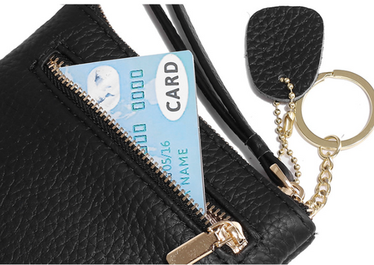 Billetera Compacta de Cuero con Cierre - Diseño Minimalista para Mujer - Image 11