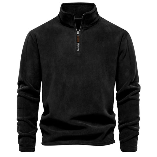 Suéter de Cuello Alto con Cierre Medio para Hombre - Otoño e Invierno - Image 11