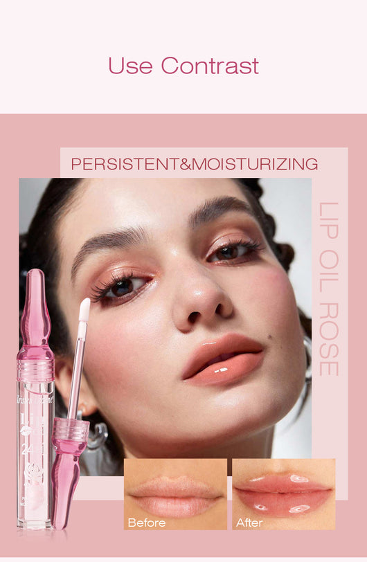 Brillo Labial Hidratante de Larga Duración con Pétalos de Rosa - Image 8