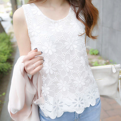 Blusa Suelta Sin Mangas Talla Grande - Image 9