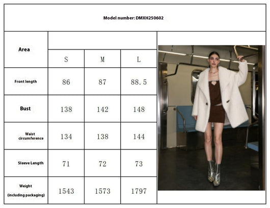Chaqueta Casual de Cuello Abrigada con Pelaje para Mujer - Image 7