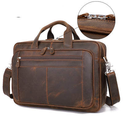 Maletín Vintage de Cuero para Hombre - Bolsa de Negocios Premium - Image 3