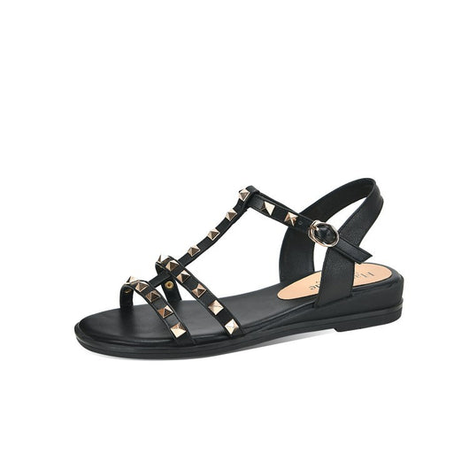Sandalias de Cuero Mujer con Remaches Fashion - Image 12