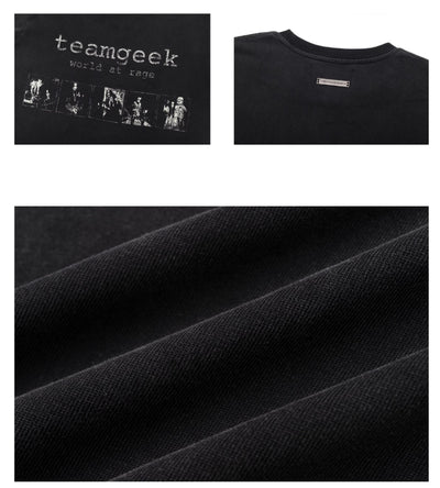 Camiseta Punk Rock Vintage Estampada de Algodón Lavado - Image 10
