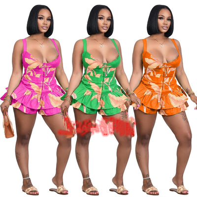 Conjunto de Culotes Fruncidos con Tirante Ajustable - Image 9