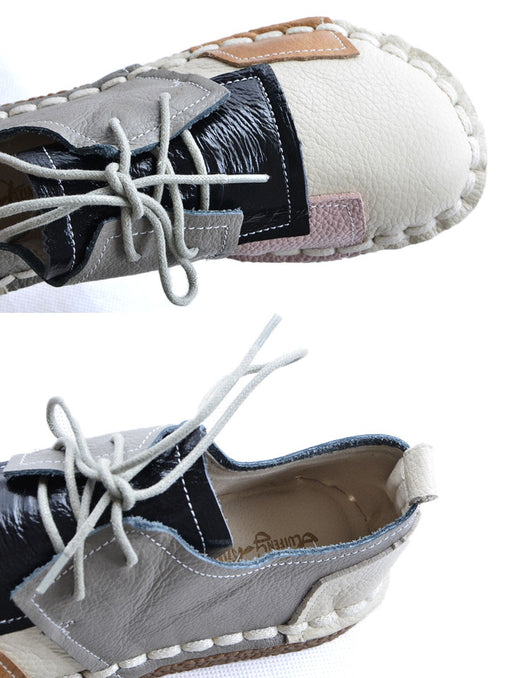 Zapatos Colorblock con Punta Redonda y Suela Blanda - Diseño Único y Cómodo - Image 12