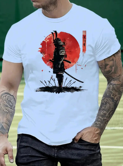 Playera Estival de Hombre con Bloques de Color e Impresión 3D - Image 17