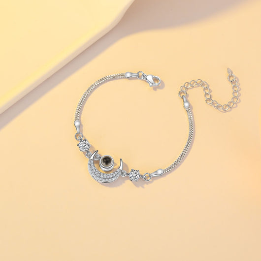 Pulsera de Proyección Estrella y Luna - Temperamento Amigas - Image 4