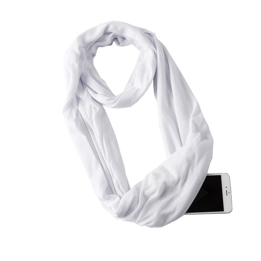 Pañuelo Funcional para Mujer con Bolsillo Cremallera y Jersey Liso - Image 40