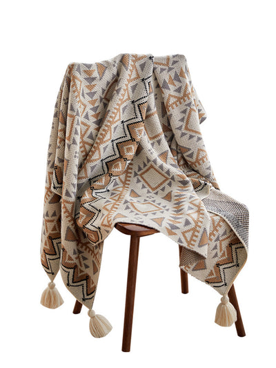 Manta Tejida Bohemia para Sofá - Estilo Étnico - Image 8