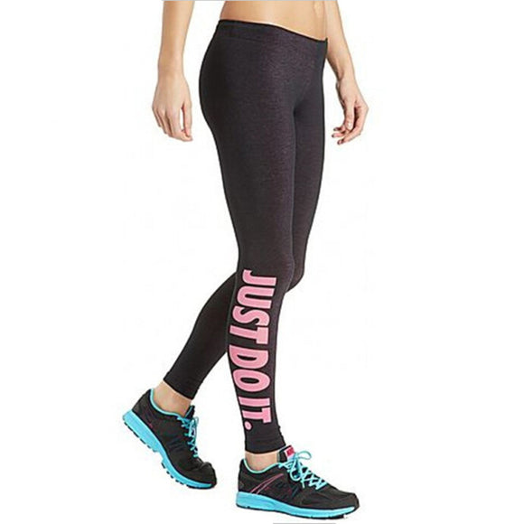 Leggings Ajustados Tipo Lápiz con Estampado de Letras