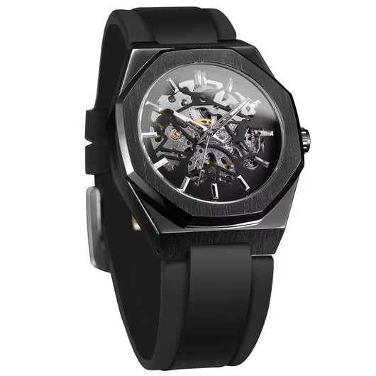 Reloj Automático Mecánico con Correa de Caucho - Image 8