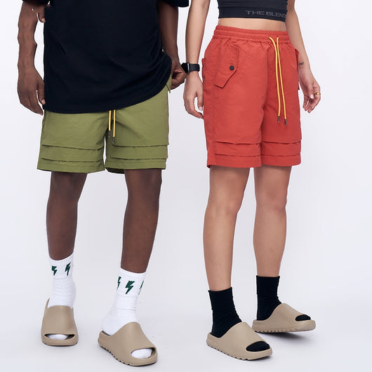 Pantalones Cortos de Trabajo con Bolsillos - Ajuste Holgado para Hombre