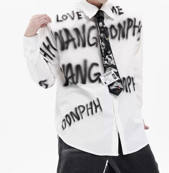 Camisa Blanca con Hombreras Acolchadas