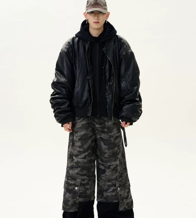 Chaqueta Acolchada de Cuero PU con Capucha y Forro Térmico - Image 19
