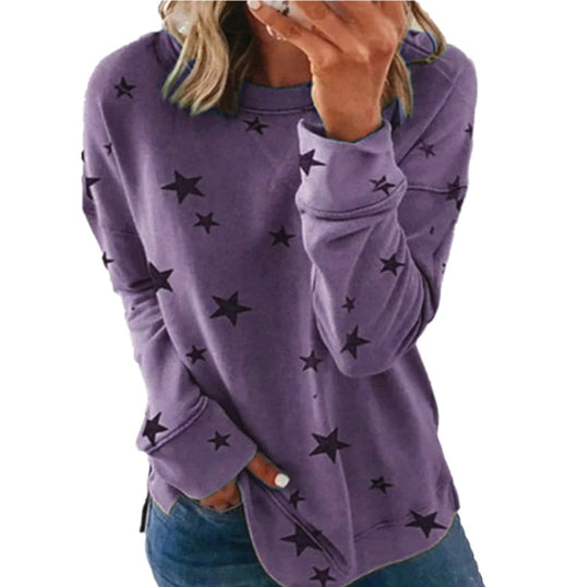 Blusa Estampado Estrellas con Costuras Decorativas para Mujer - Image 7