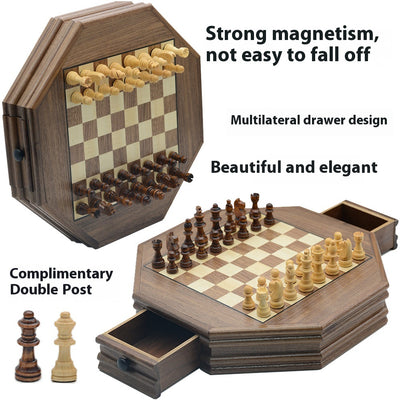 Ajedrez Magnético Octagonal de Madera - Puzzle 3D Inteligente - Image 6