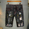 Shorts de Mezclilla Rotos con Parches - Tendencia Urbana Europa y América