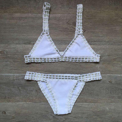 Bikini Tejido a Mano Multicolor - Traje de Baño Crochet Elástico para Mujer - Image 18