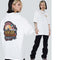 Camiseta Hombre Cuello Redondo Estampado Retro Tocadiscos Suerte