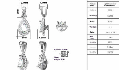 Aretes de Cadena Clavícula en Plata 925 Diseño Corazón Amor - Image 8