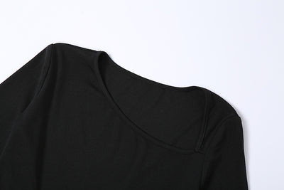 Vestido Ajustado Elegante con Escote Redondo y Detalles Hueco - Image 21