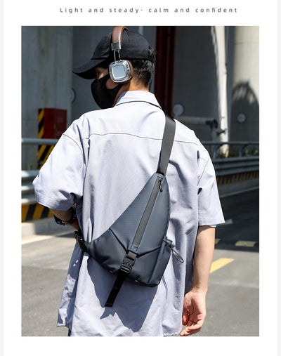 Bolsa Pecho Motociclista Derm Men Triangle - Crossbody Versátil - Image 12
