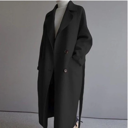 Abrigo de Lana Midi Elegante Hasta la Rodilla - Image 8