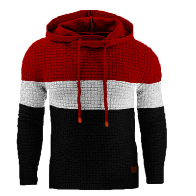 Sudadera con Capucha Jacquard para Hombre - Abrigo Cálido en Tonos Tierra - Image 15