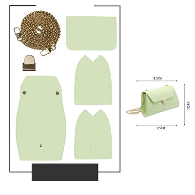 Bolso Bandolera Cuadrado Pequeño con Cadena Sensual - Multiuso para Mujer - Image 9