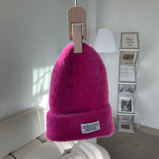 Gorro Tejido Estilo Letra Mink para Mujer - Image 15