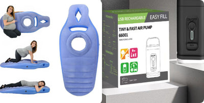 Cama Flotante Camping 2 en 1 con Tienda y Luz LED Portátil - Image 12
