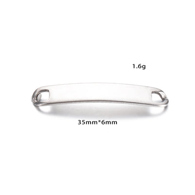Conector de Pulsera Acero Inoxidable Placa Curva - Image 7