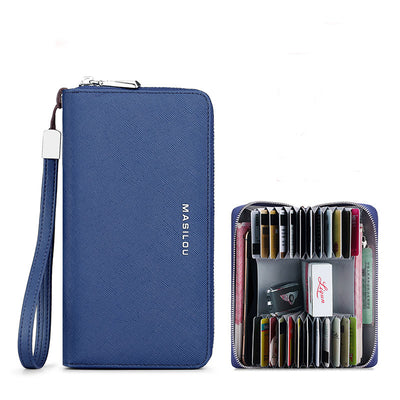 Billetera de Cuero para Hombre con Múltiples Compartimentos y Gran Capacidad - Image 9