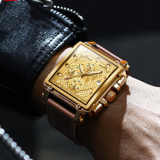 Reloj Multifunción Olevs de Cuarzo - Elegante y Versátil para Estudiantes