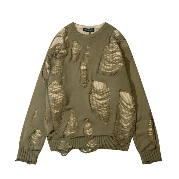 Playera Holgada de Cuello Redondo y Manga Larga