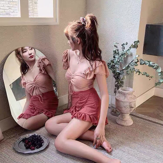 Traje de Baño Enterizo Estilo Falda Ajustado para Mujer - Image 11