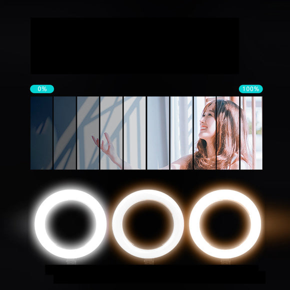 Aro de Luz LED 10 Pulgadas Multifunción para Grabación de Video
