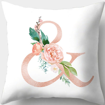 Funda de Almohada con Letras Florales Día de San Valentín Impresión Digital - Image 47