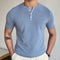 Camiseta de Lana Cuello Redondo Manga Corta para Hombre