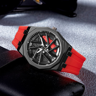 Reloj de Cuarzo para Hombre con Diseño de Rueda Giratoria - Image 2