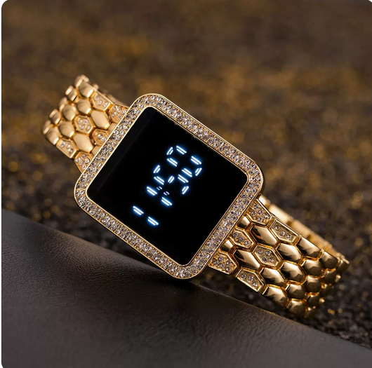 Reloj Digital de Lujo para Hombre Adulto - Correa de Acero Resistente al Agua - Image 9
